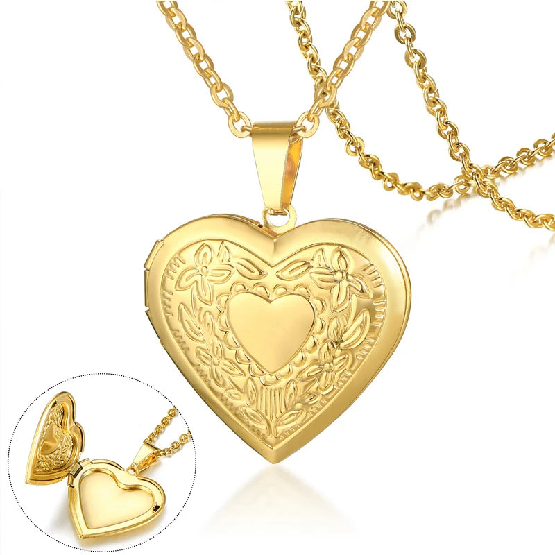 Colar Eterna Recordação - Personalizável - Aço Inoxidável - Folheado a Ouro | Oferta Especial de Natal 🎄