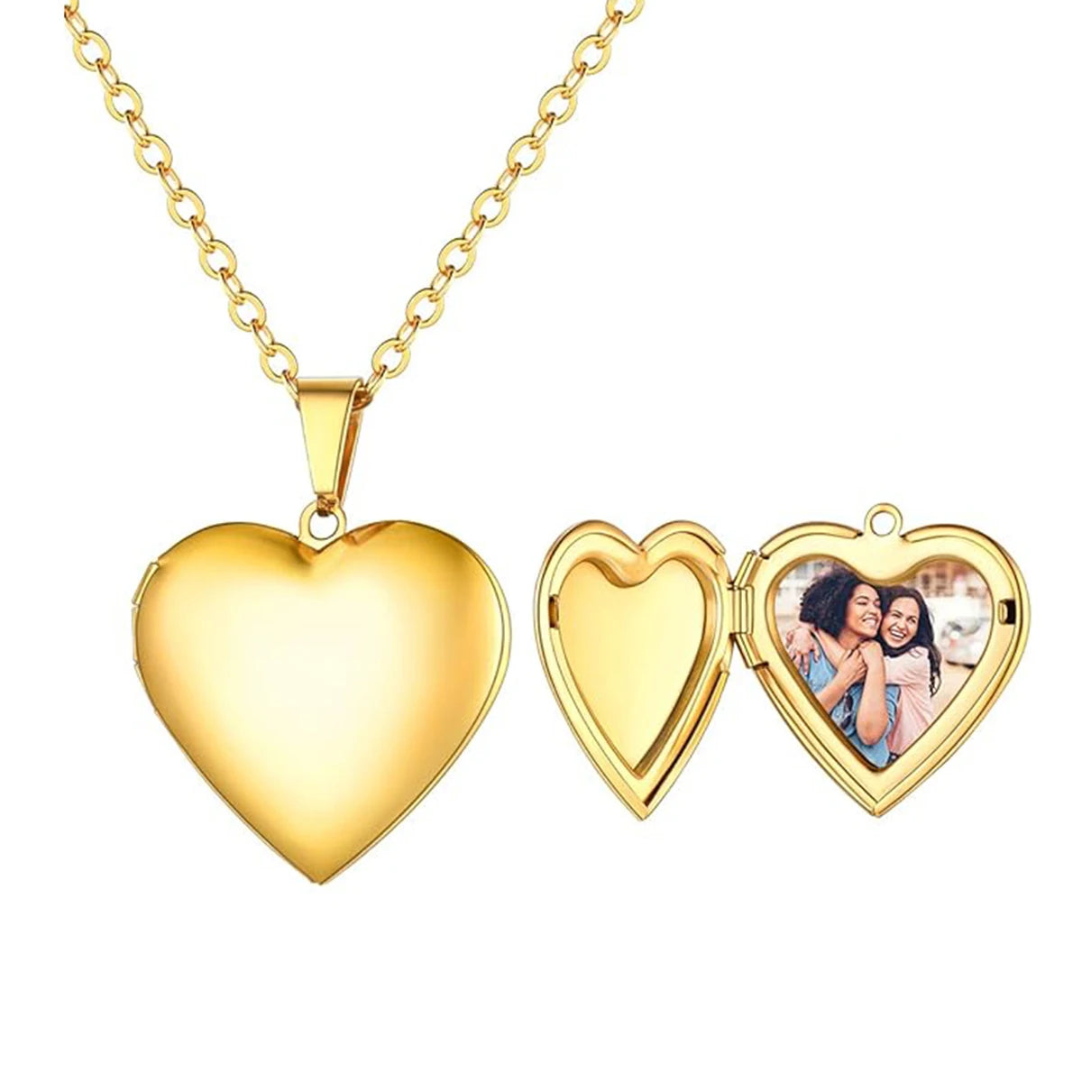 Colar Eterna Recordação - Personalizável - Aço Inoxidável - Folheado a Ouro | Oferta Especial de Natal 🎄