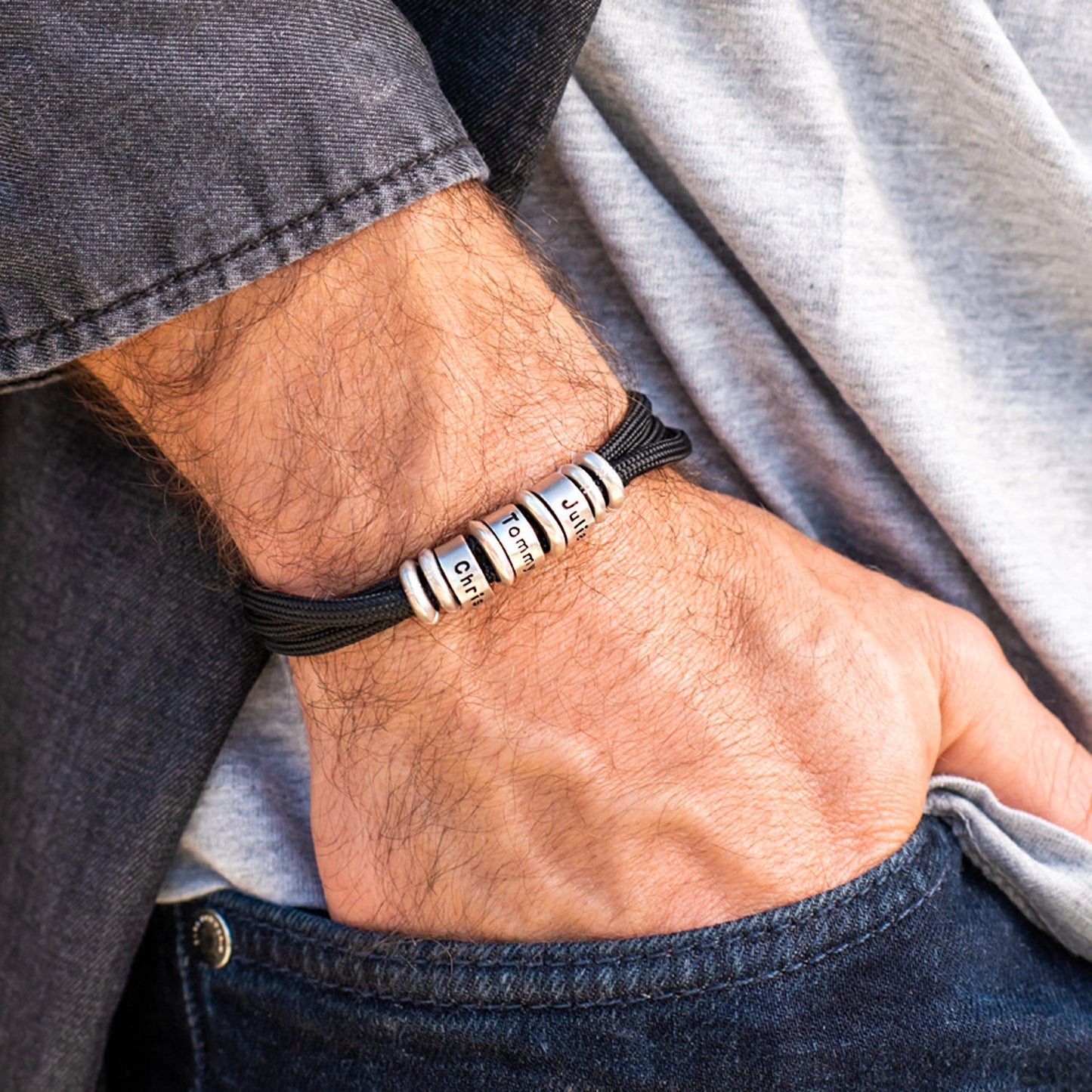 Pulseira Personalizável Estilo Militar - Titânio - Gravação a Laser | Oferta Especial