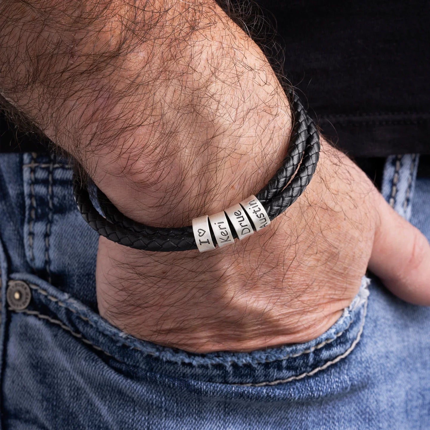 Pulseira Masculina Personalizável | Gravação a Laser - Oferta Especial Liquida Janeiro 🔥