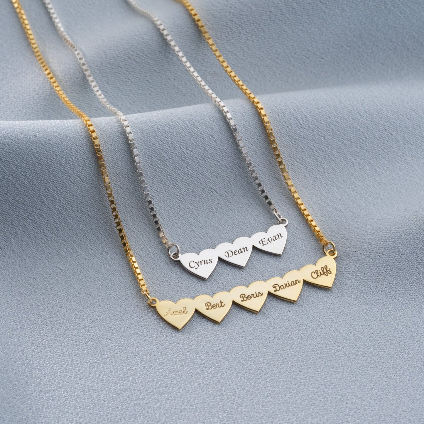 Colar Meus Corações Personalizável - Gravação a Laser - Oferta Especial Dia Das Mães! ♥