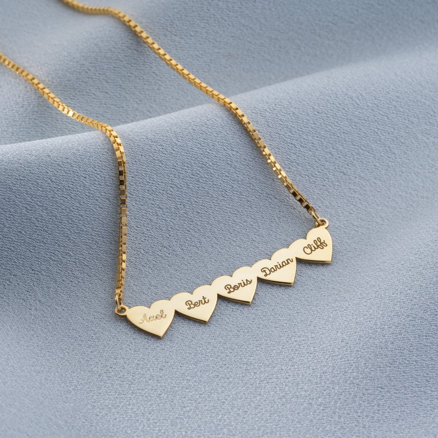 Colar Meus Corações Personalizável - Gravação a Laser - Oferta Especial Dia Das Mães! ♥