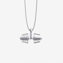 Colar Halteres Personalizável | Aço Inox - Banhado a Ouro | Oferta Especial 50% OFF + Frete Grátis Somente Hoje!