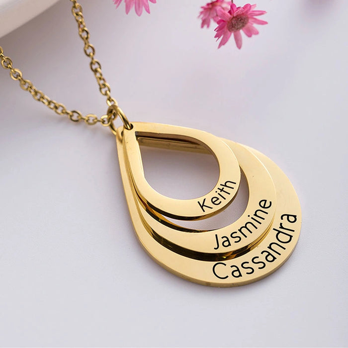 Colar Gotas do Amor - Aço Inoxidável - Promoção Exclusiva Setembro Amarelo 💛 - Gravação a Laser