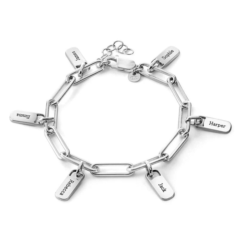 Pulseira Elegance Personalizada - Grave os Nomes Da Sua Família | Oferta Especial