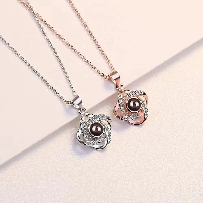 Colar Amor Infinito Personalizável com FOTO - Zircônia e Aço Inoxidável  | Oferta Especial de Natal 🎄