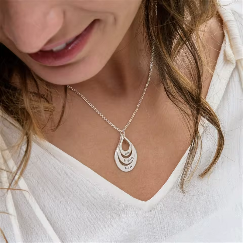 Colar Gotas do Amor - Aço Inoxidável - Promoção Exclusiva Setembro Amarelo 💛 - Gravação a Laser