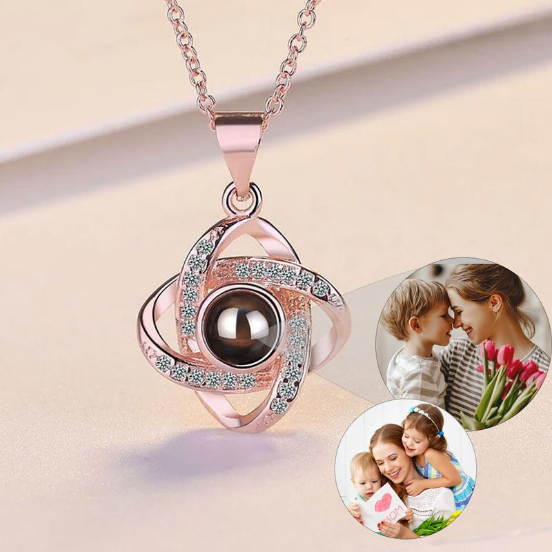 Colar Amor Infinito Personalizável com FOTO - Zircônia e Aço Inoxidável  | Oferta Especial de Natal 🎄