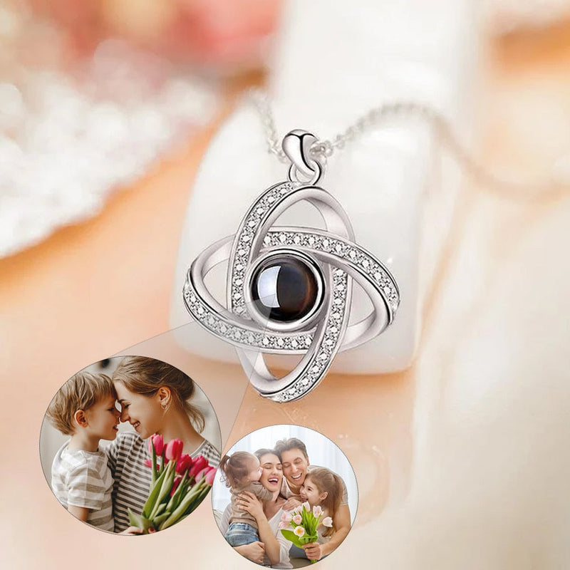 Colar Amor Infinito Personalizável com FOTO - Zircônia e Aço Inoxidável  | Oferta Especial de Natal 🎄