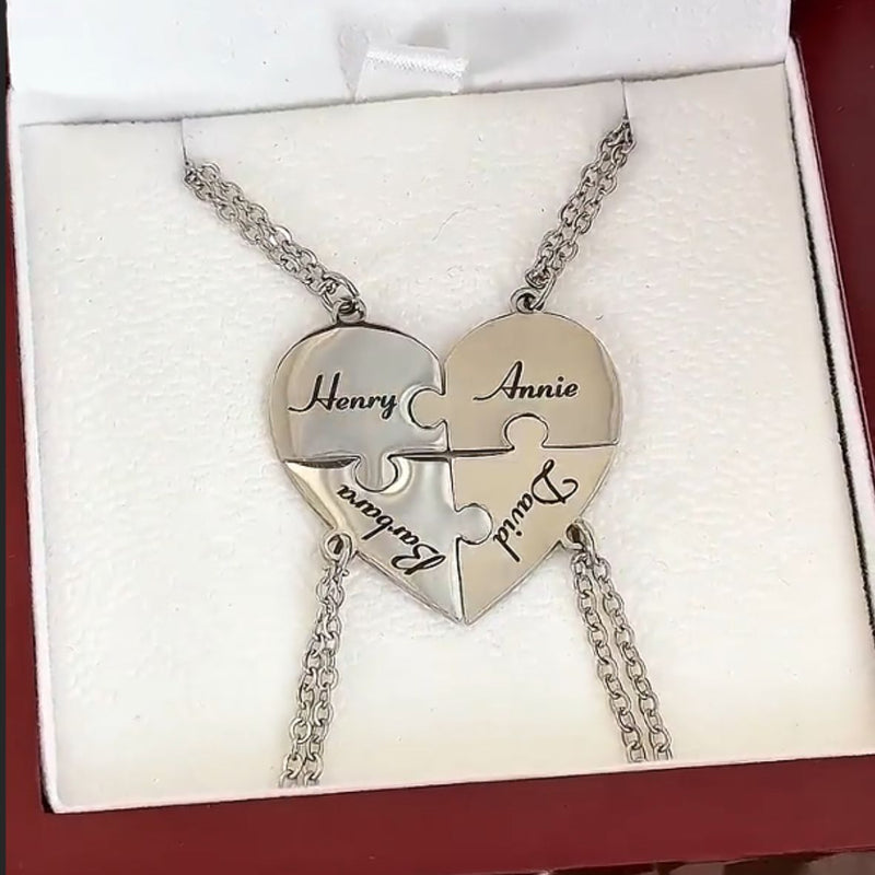 Colar Minhas Metades Personalizável - Aço Inoxidável - Gravação a Laser - Até 50% Off - Oferta Especial Esquenta Black Friday! 🔥