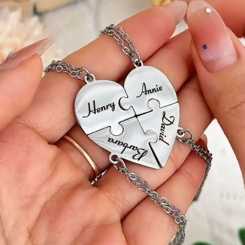 Colar Minhas Metades Personalizável - Aço Inoxidável - Gravação a Laser - Até 50% Off - Oferta Especial Esquenta Black Friday! 🔥