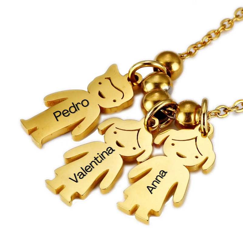 Colar Minhas Riquezas Personalizável - Família Filhos&Netos - Oferta Especial! ♥