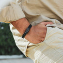 Pulseira Personalizada | Couro + Aço Inoxidável | Oferta Especial