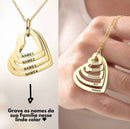 Colar Meus Corações Personalizável - Gravação a Laser - Oferta Especial! ♥