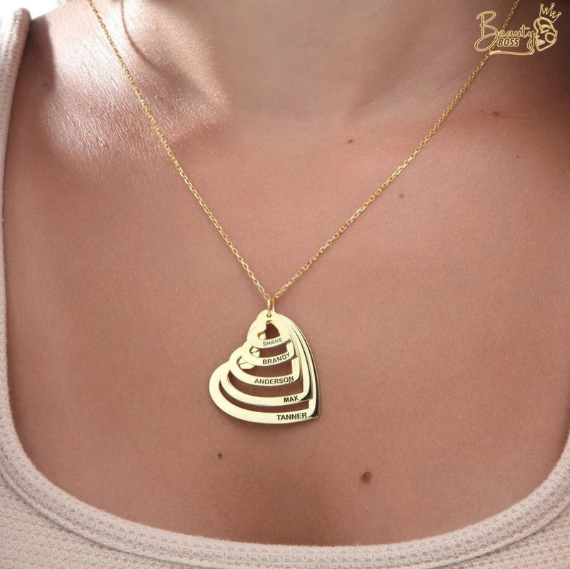 Colar Meus Corações Personalizável - Gravação a Laser - Oferta Especial! ♥