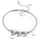 Pulseira Meus Corações Personalizável AJUSTÁVEL - Gravação a Laser | 50% OFF + Frete Grátis somente hoje!