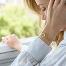 Pulseira Corações Entrelaçados Personalizável - Gravação a Laser | Oferta Especial Dia Dos Namorados! ♥