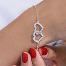 Pulseira Corações Entrelaçados Personalizável - Gravação a Laser | Oferta Especial Dia Dos Namorados! ♥