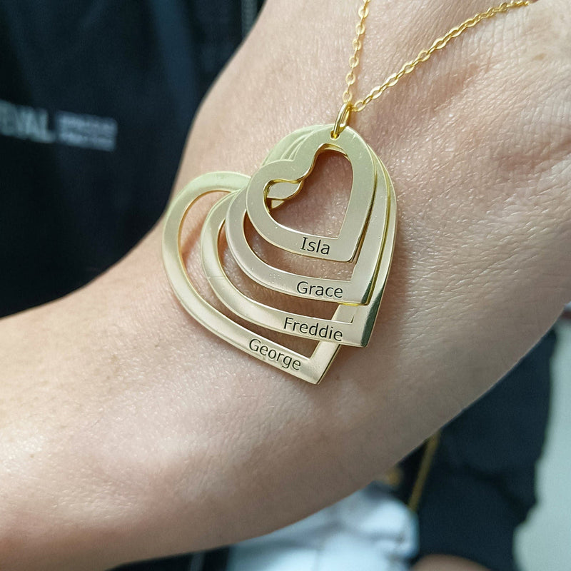 Colar Meus Corações Personalizável - Gravação a Laser - Oferta Especial! ♥