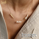 Colar Amor Eterno Personalizável - Minha Família - Corte a Laser - Banhado a ouro