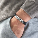 Pulseira Couro Personalizável - Aço Inoxidável | Gravação a Laser - Oferta Especial 50% OFF + Frete Grátis Somente Hoje!