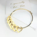 Pulseira Meus Corações - Personalizável | Gravação a Laser - Grave os Nomes da sua Família! ♥